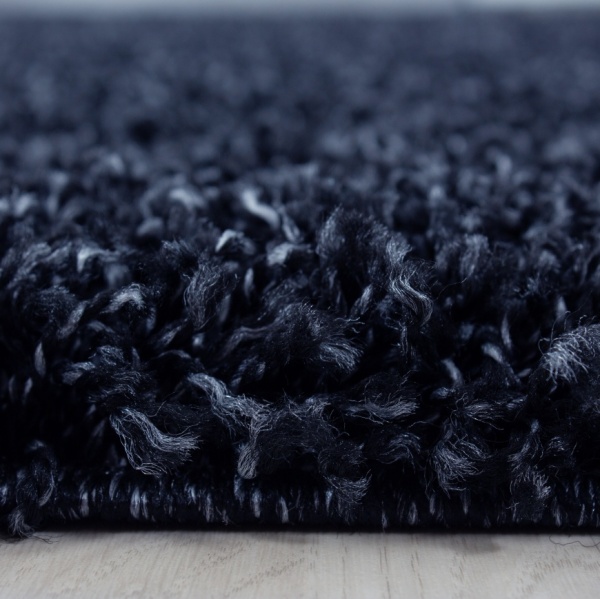 Life Shaggy Plain Navy Rug